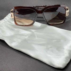 CAZAL LEGENDS BROWN/SMOKE/GOLD UNISEX SUNGLASSES